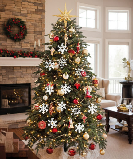 12li Kar Tanesi Yılbaşı Ağaç Süsü